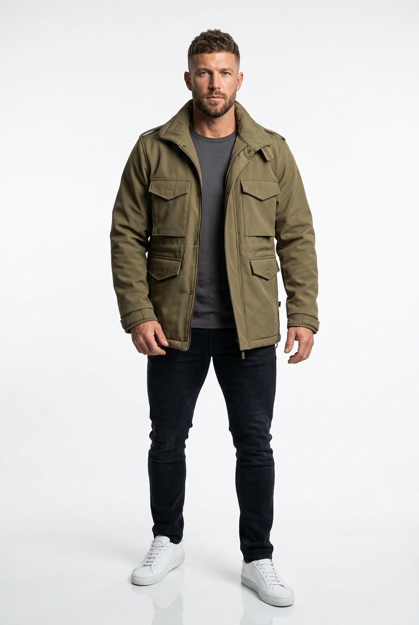 Herren Softshell M65 Jacke im Army-Look - Norvine - Shop Deutschland Noodosz