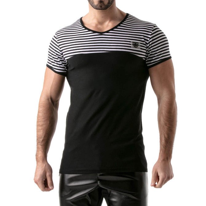 Stripes T-Shirt Black - Black - TOF Paris - Shop Deutschland Noodosz