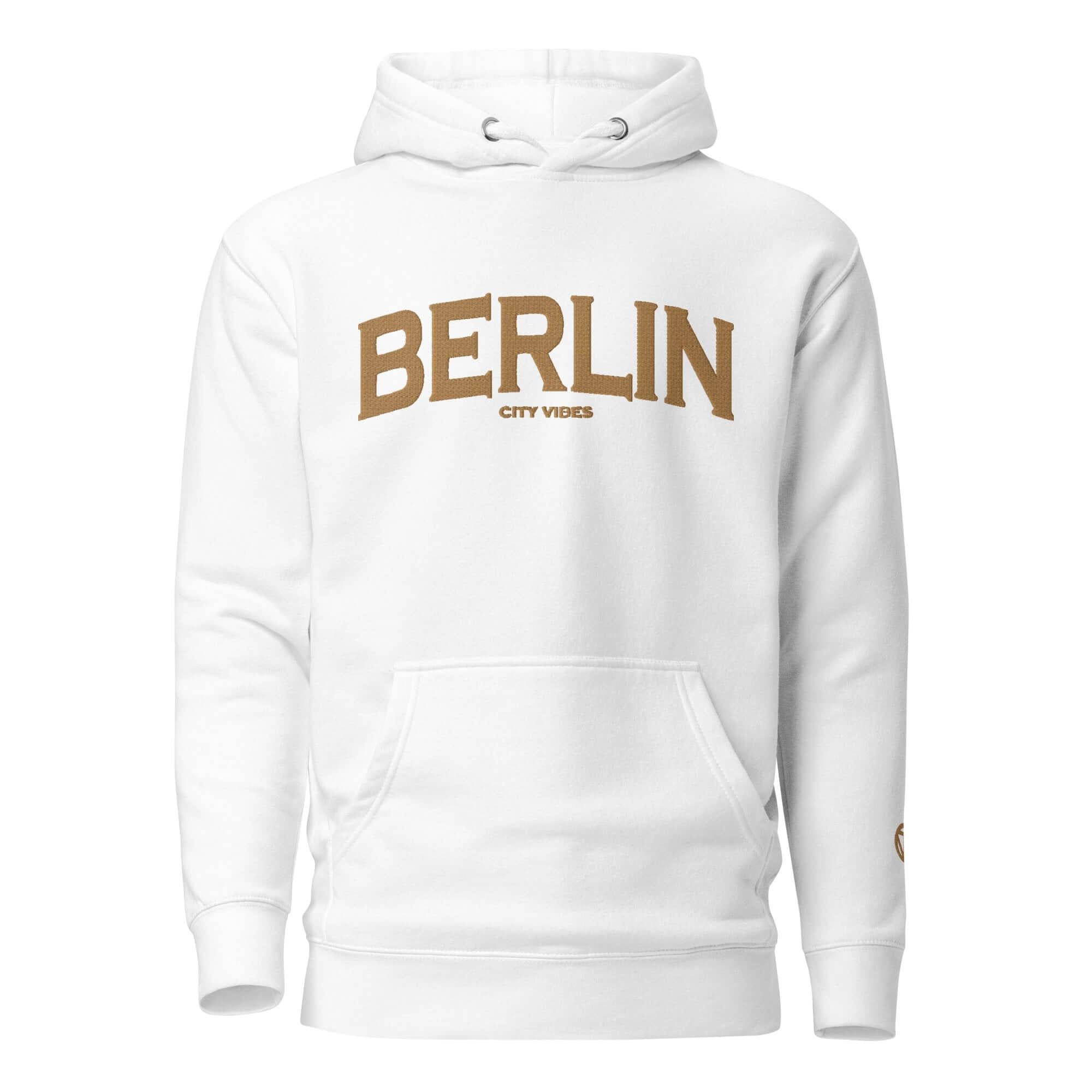 TOV Hoodie City | BERLIN (Weiß/Gold) * Unisex - Time Of Vibes - Shop Deutschland Noodosz