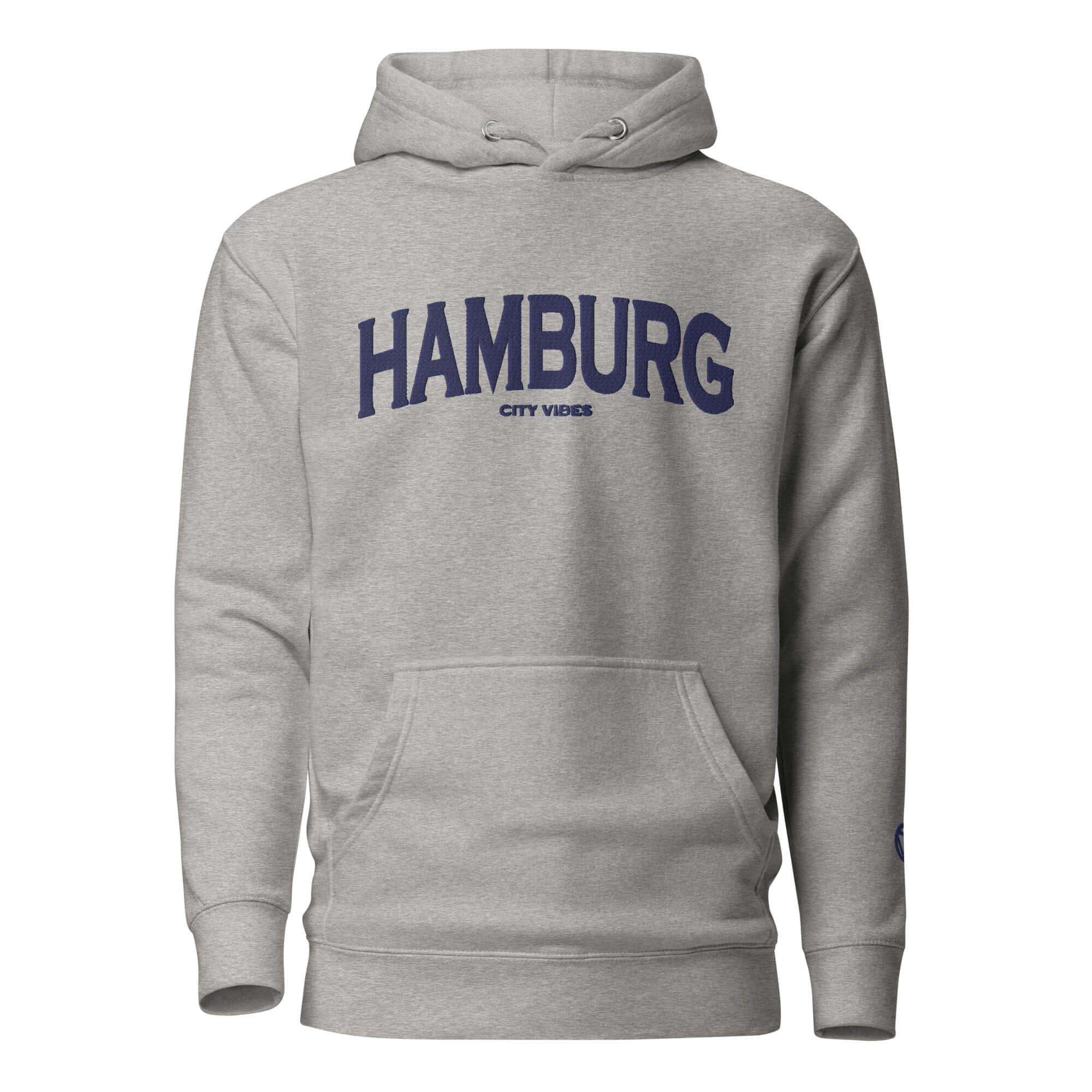 TOV Hoodie City | HAMBURG (Grau/Blau) * Unisex - Time Of Vibes - Shop Deutschland Noodosz