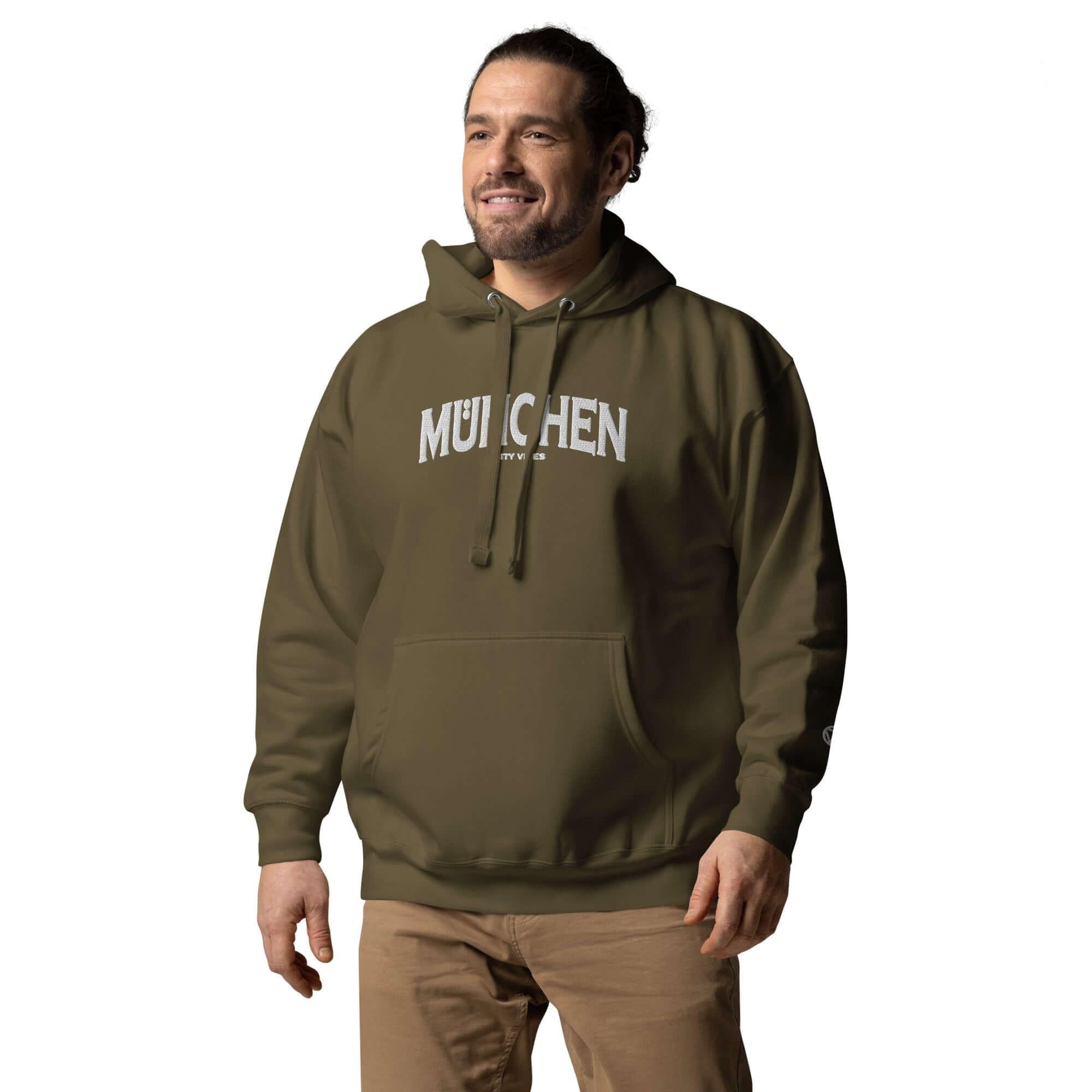 TOV Hoodie City | MÜNCHEN (Grün/Weiß) * Unisex - Time Of Vibes - Shop Deutschland Noodosz