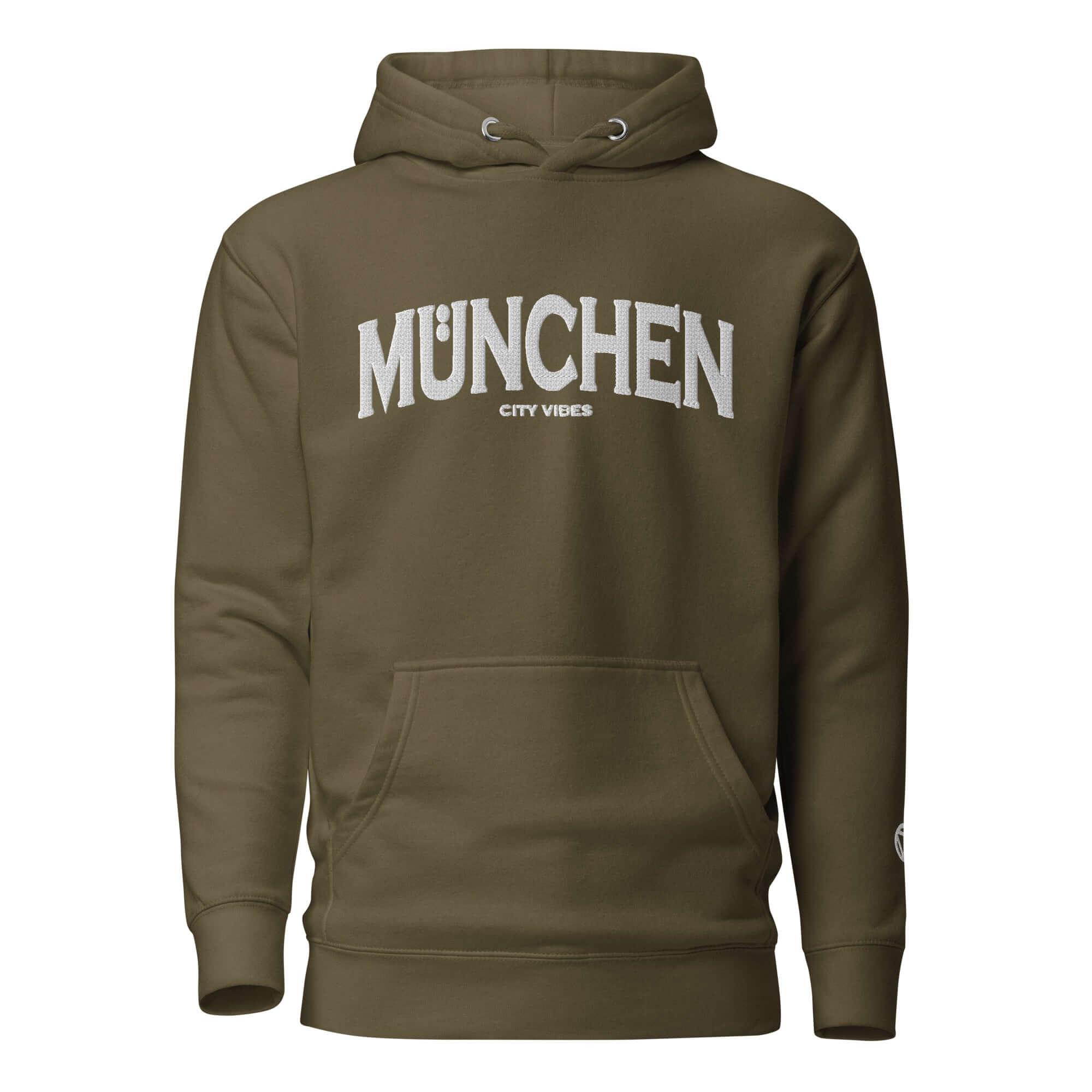 TOV Hoodie City | MÜNCHEN (Grün/Weiß) * Unisex - Time Of Vibes - Shop Deutschland Noodosz