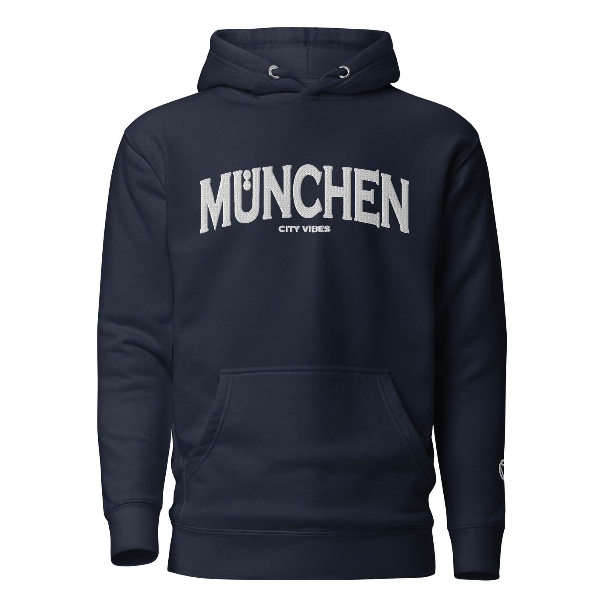 TOV Hoodie City | MÜNCHEN (Navy/Weiß) * Unisex - Time Of Vibes - Shop Deutschland Noodosz