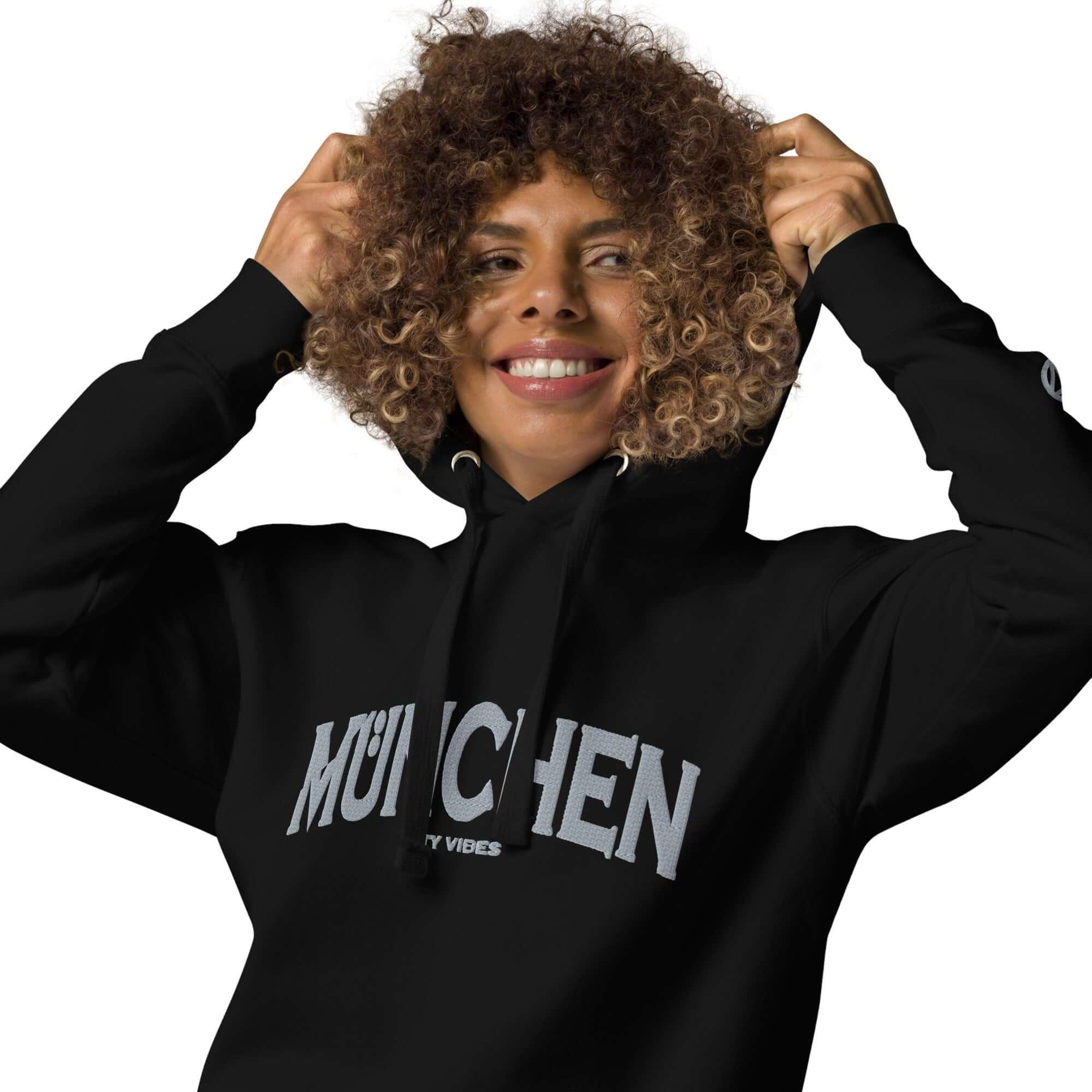 TOV Hoodie City | MÜNCHEN (Schwarz/Grau) * Unisex - Time Of Vibes - Shop Deutschland Noodosz