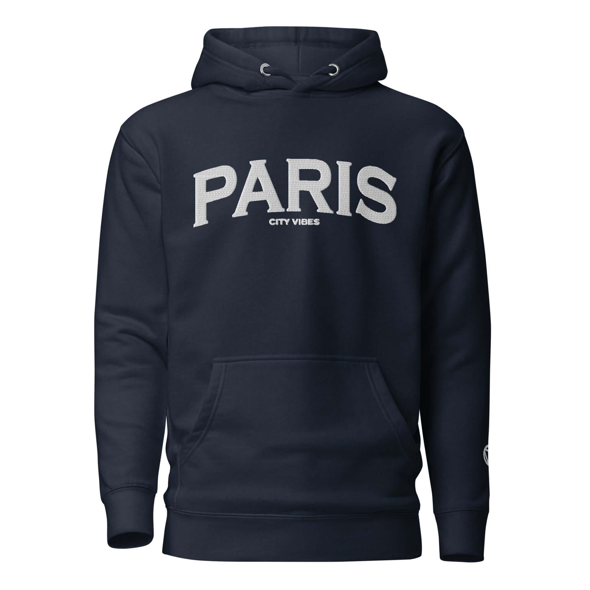 TOV Hoodie City | PARIS (Navy/Weiß) * Unisex - Time Of Vibes - Shop Deutschland Noodosz
