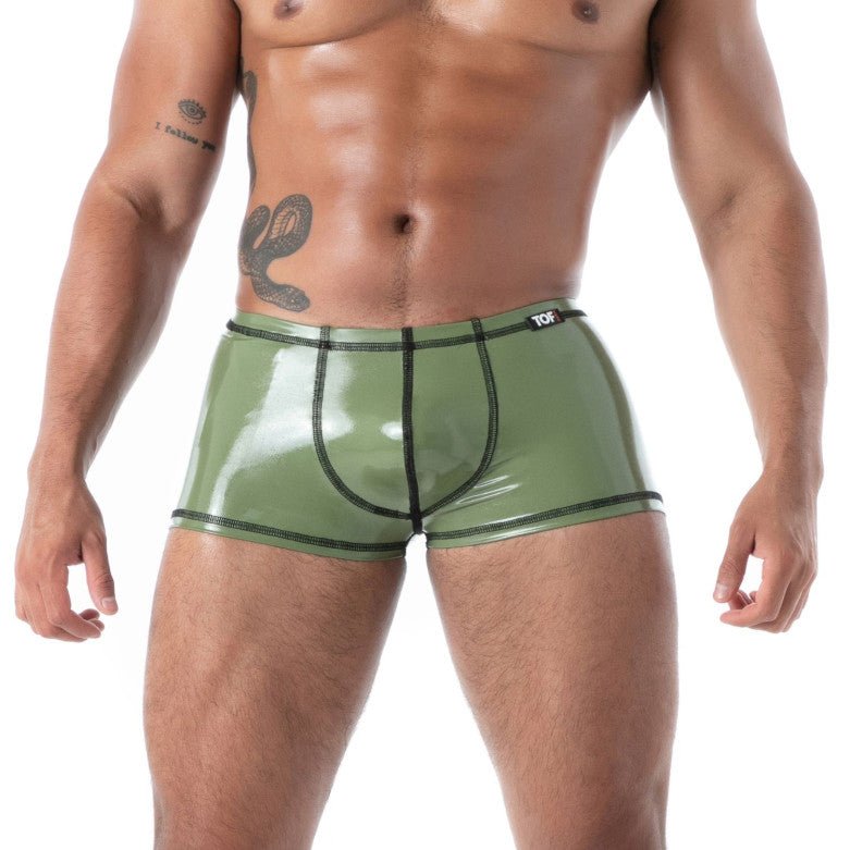 Boxer Second Skin aus Latex – Khaki - TOF Paris - Shop Deutschland Noodosz